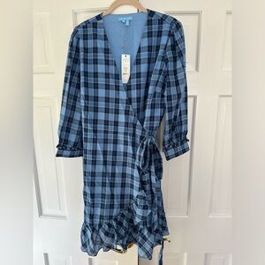NWT Draper James Reba Flutter Wrap Dress